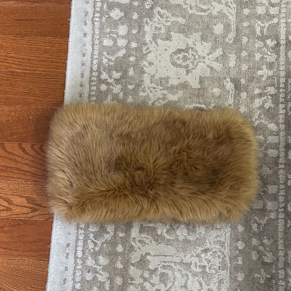 Faux fur infinity scarf